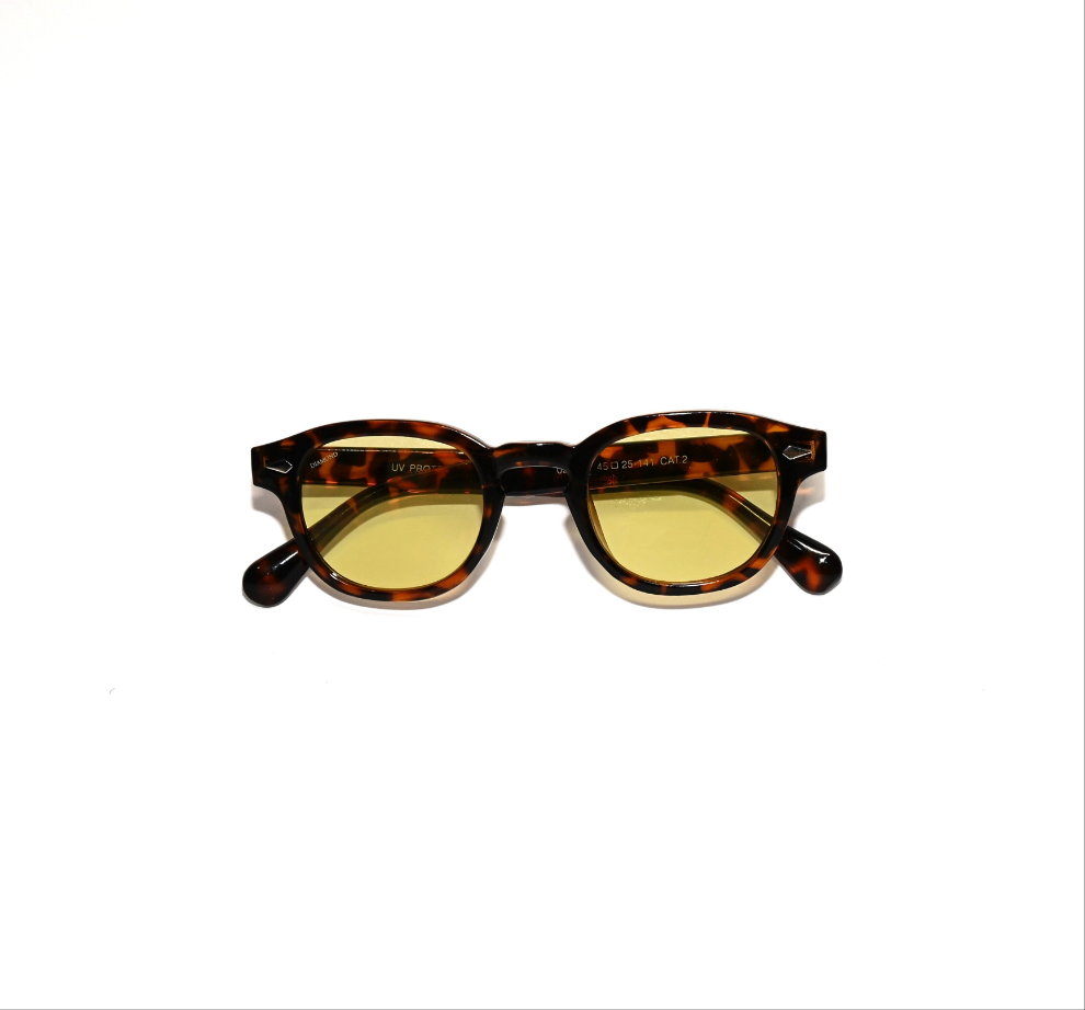 Diamond Berlin tortoiseshell with yellow lenses
