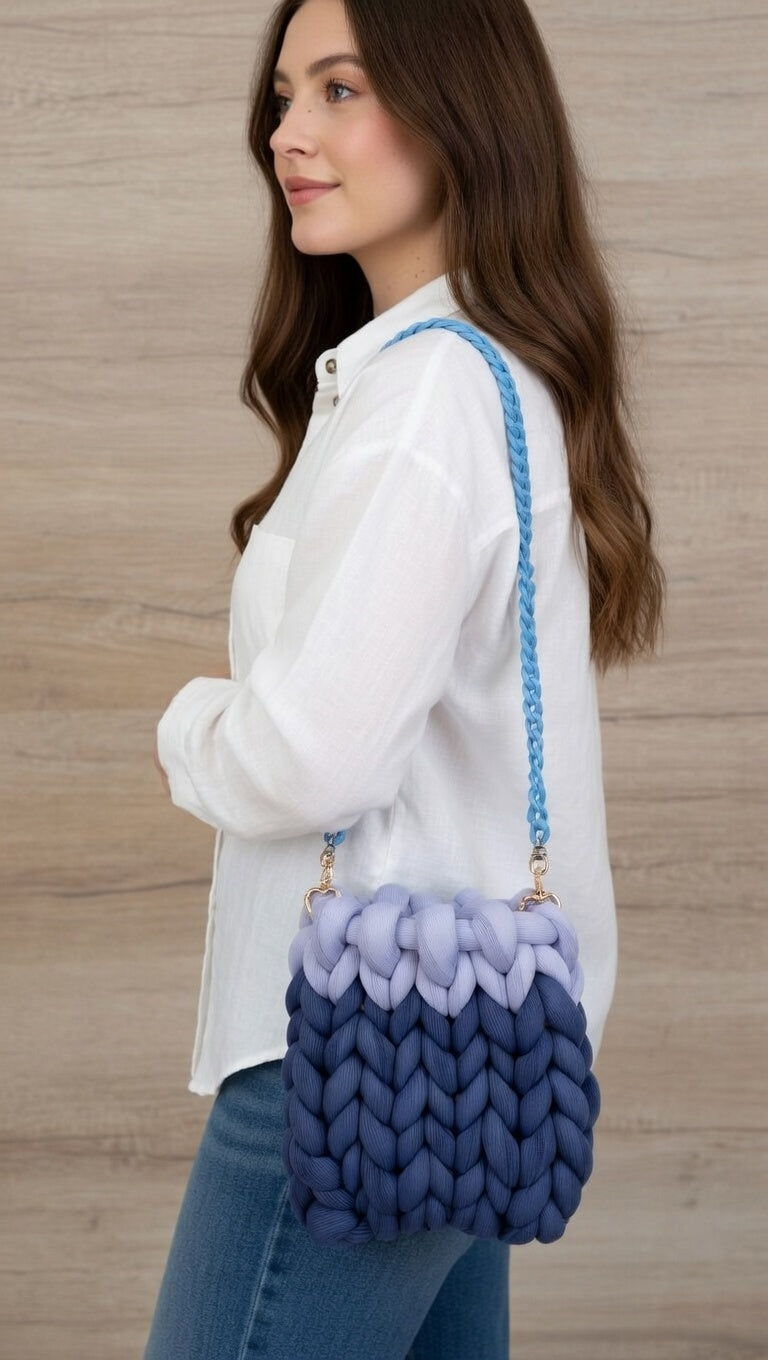 Sunglasses bag blu